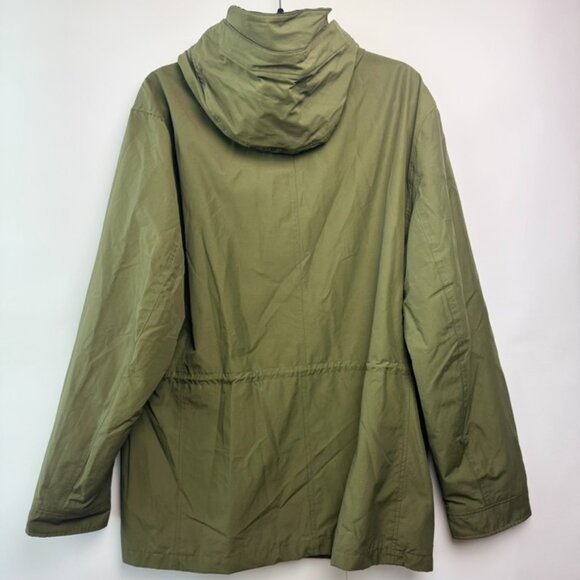 Wallace & Barnes J Crew men's large workwear utility corduroy lined green parka - Picture 2 of 12